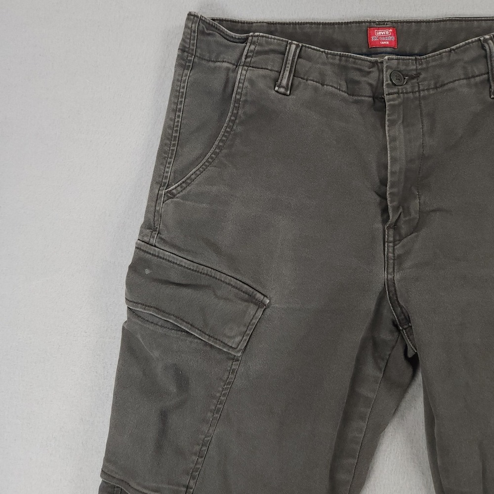 Levi's Men's Cargo Pants Gray Chino XX Standard Taper 5 Pockets 33x30 - Picture 10 of 13